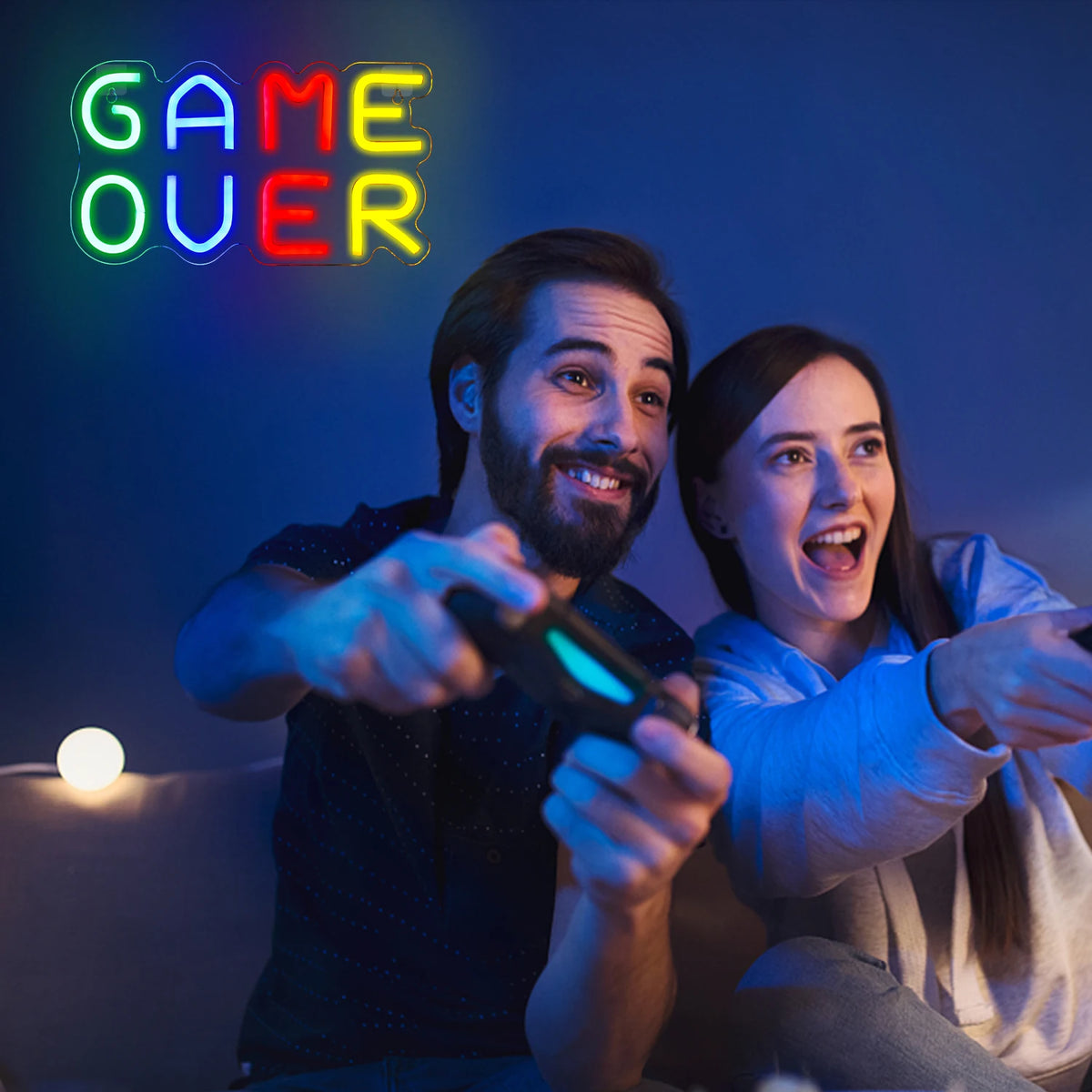Game Over – LED-neonkyltti (5 V USB)