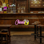 Cheers – Oluttuoppi – LED-neonkyltti (5 V USB)