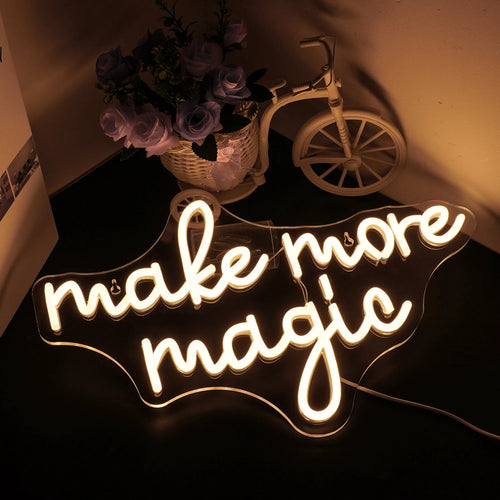 Make More Magic – LED-neonskylt (5 V USB)