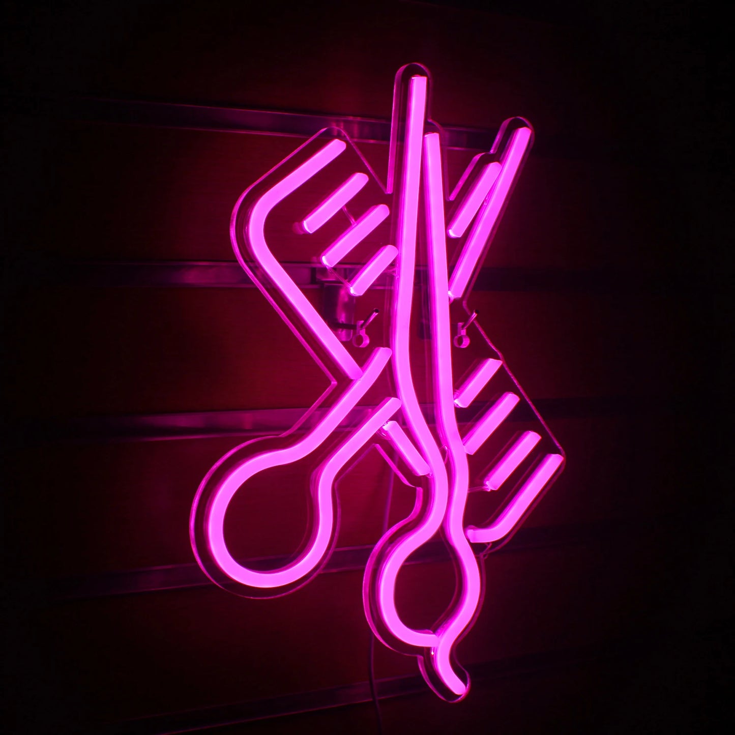 Scissors Comb 5V Mini USB LED Neon Sign - Budget Friendly