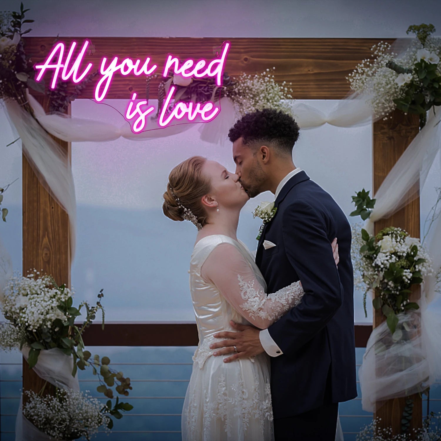 All You Need is Love 5V USB LED Neon Kyltti - Edullinen