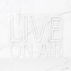 Live On Air 5V USB LED Neon Sign - Budget Friendly