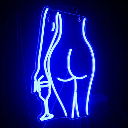 Sexy Lady 5V Mini USB  LED Neon Sign - Budget-Friendly