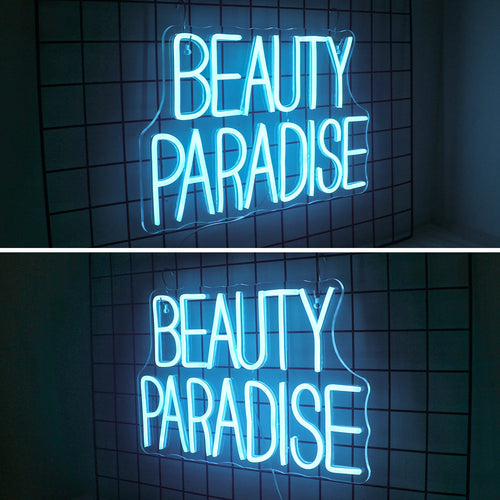 Beauty Paradise – LED-neonvalomainos (5 V USB)
