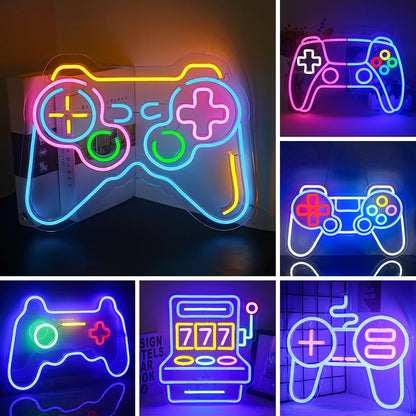 Game Shaped 5V Mini USB LED Neon Sign - Budget Friendly