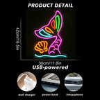 Mermaid Tails for Girls Mermaid 5V USB LED Neon Sign - Budget Friendly