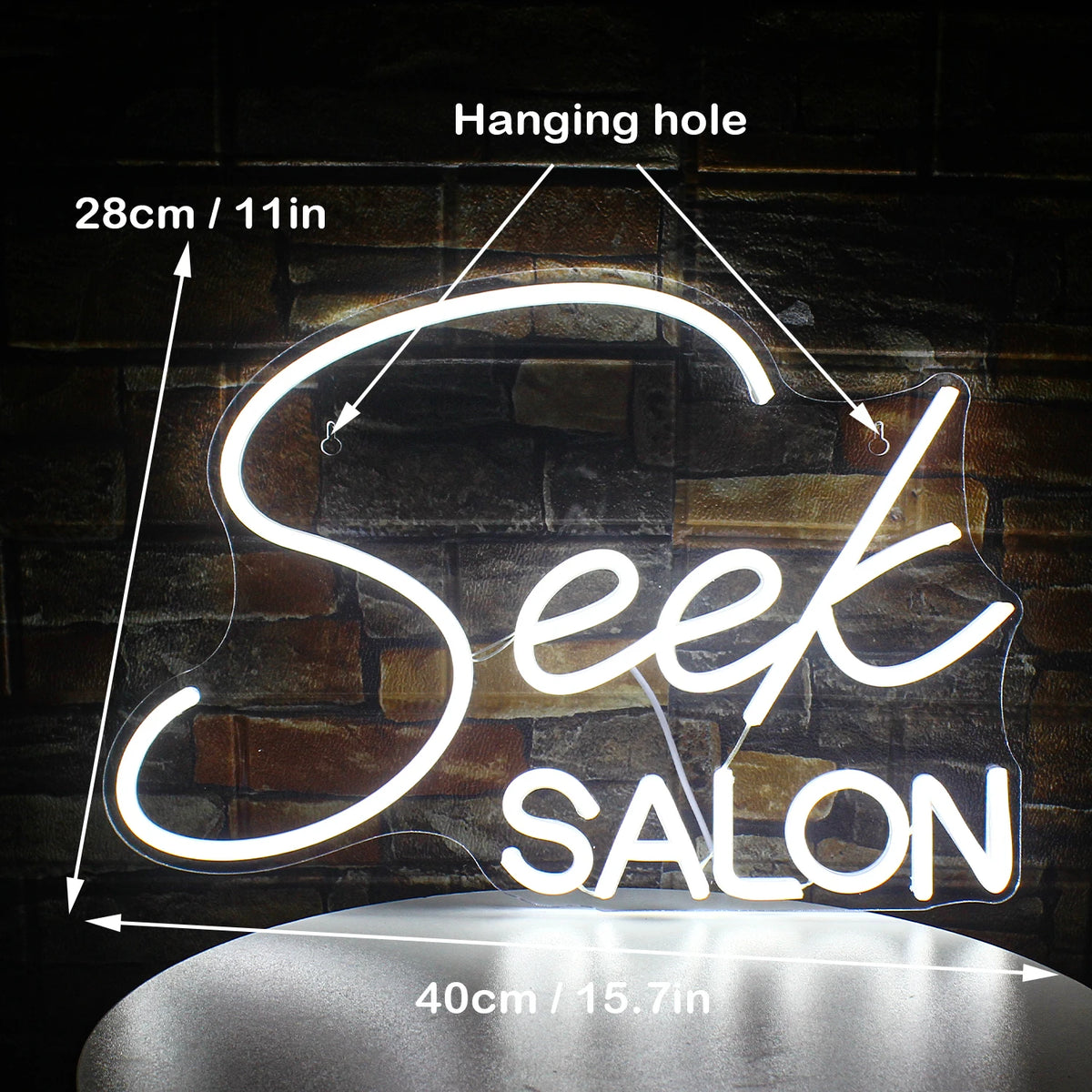 Seek SALON 5V Mini USB  LED Neon Sign - Budget Friendly
