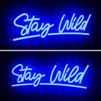 Stay Wild – LED-neonkyltti (5 V USB)