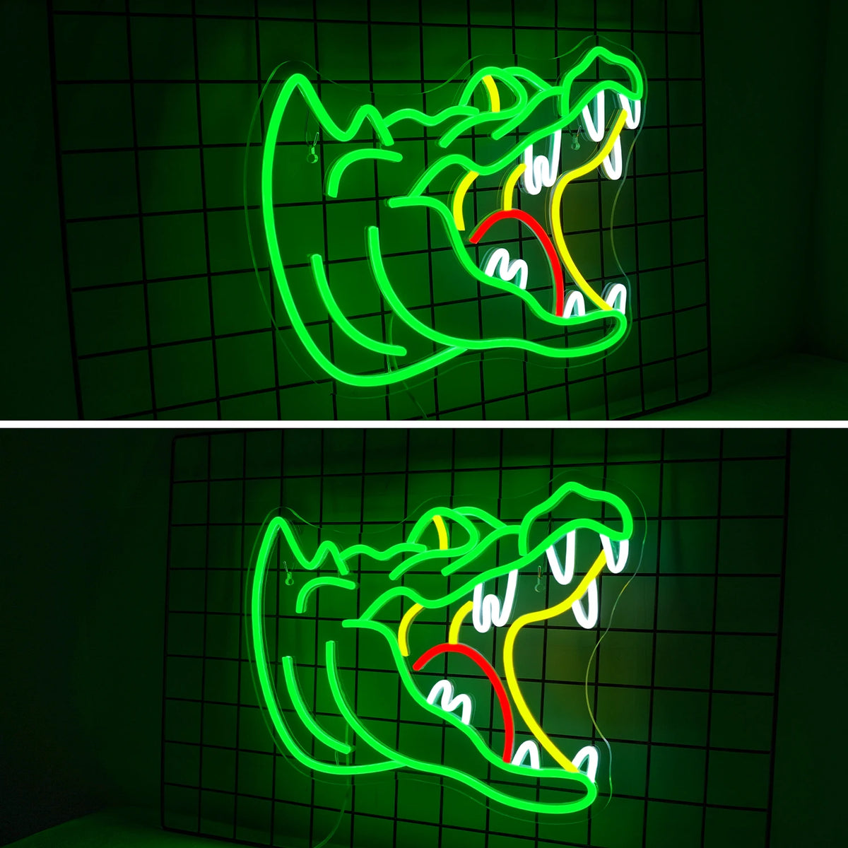 Alligaattori 5V USB LED Neon Kyltti - Budjettiystävällinen