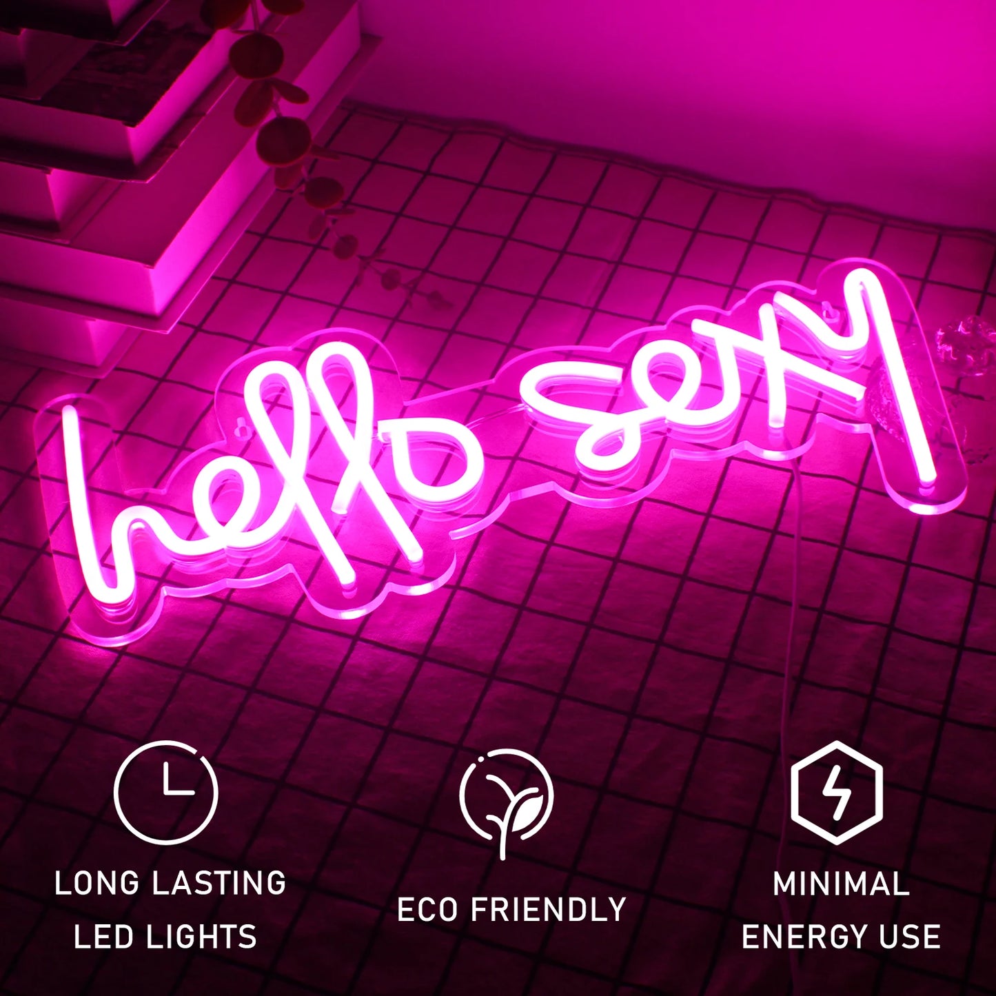 Hello Sexy 5V Mini USB LED Neon Sign - Budget Friendly