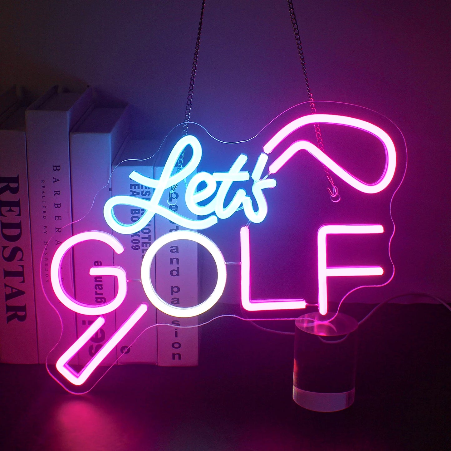 Let's Golf 5V Mini USB  LED Neon Sign - Budget Friendly