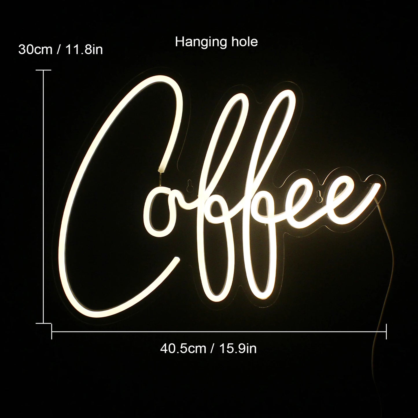 Coffee 5V Mini USB LED Neon Sign - Budget Friendly