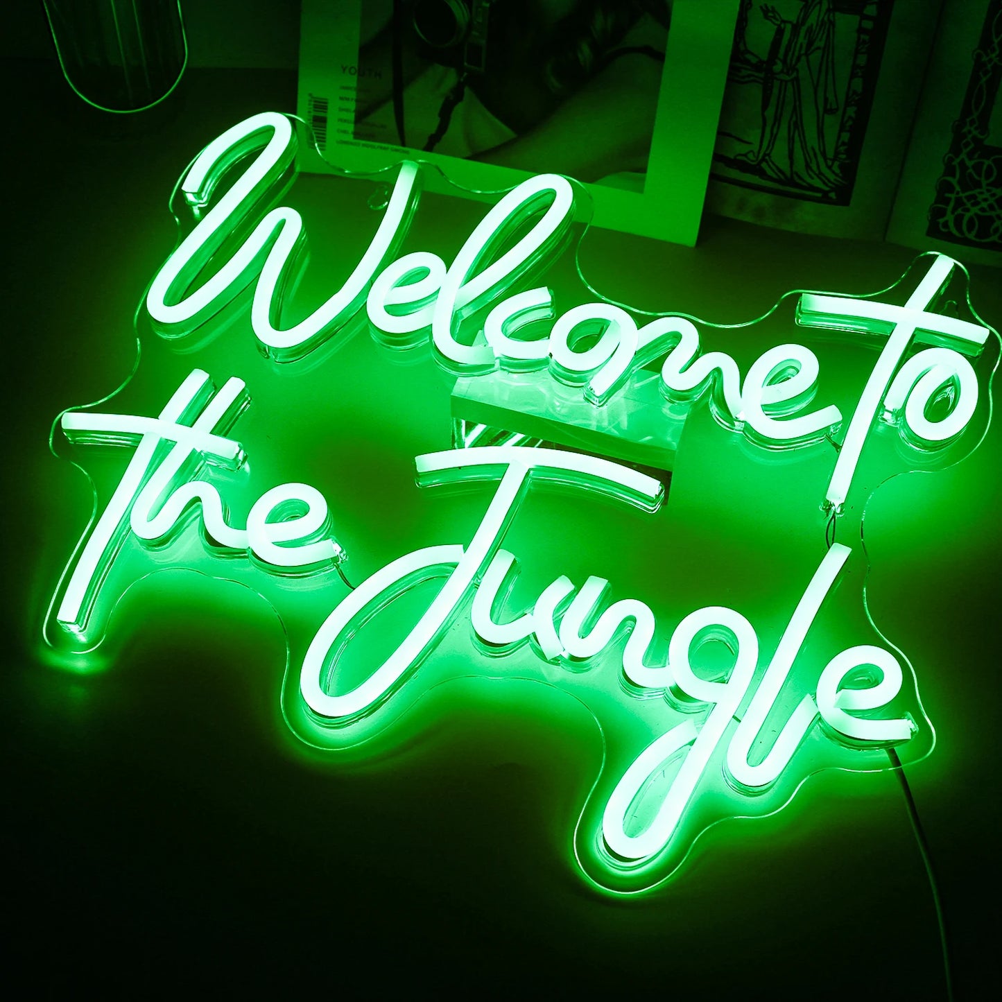 Welcome to the Jungle 5V Mini USB LED Neon Sign - Budget Friendly