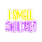 I Smell Children – Halloween-juhlakoriste – LED-neonkyltti (5 V USB)