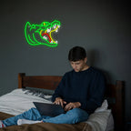 Alligaattori 5V USB LED Neon Kyltti - Budjettiystävällinen