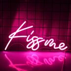 Kiss Me – LED-neonkyltti (5 V USB)