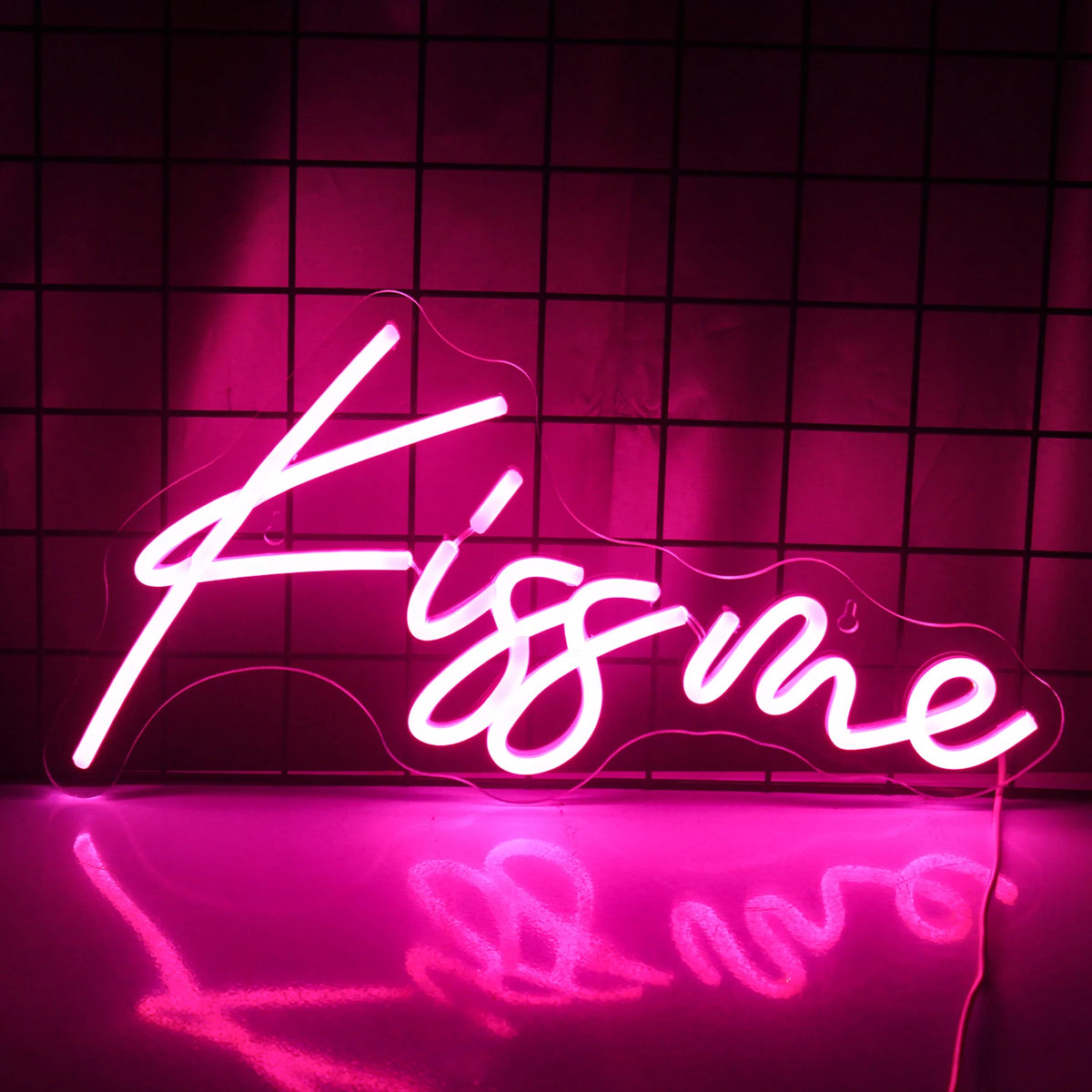 Kiss Me – LED-neonkyltti (5 V USB)
