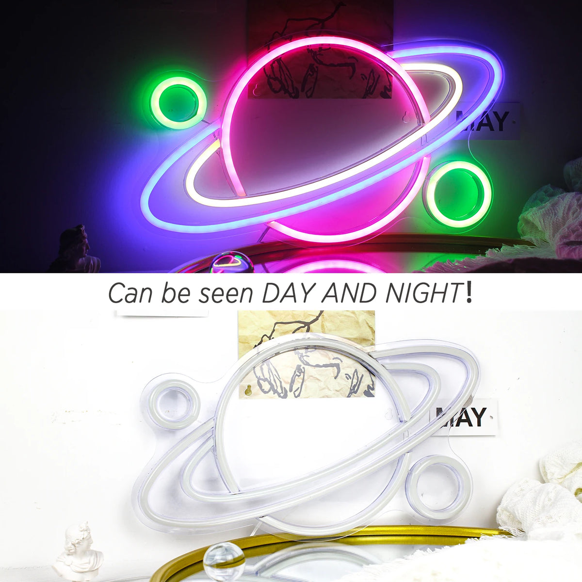 Planeetta – LED-neonkyltti (5 V USB)