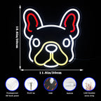 Suloinen koira – LED-neonkyltti (5 V USB)