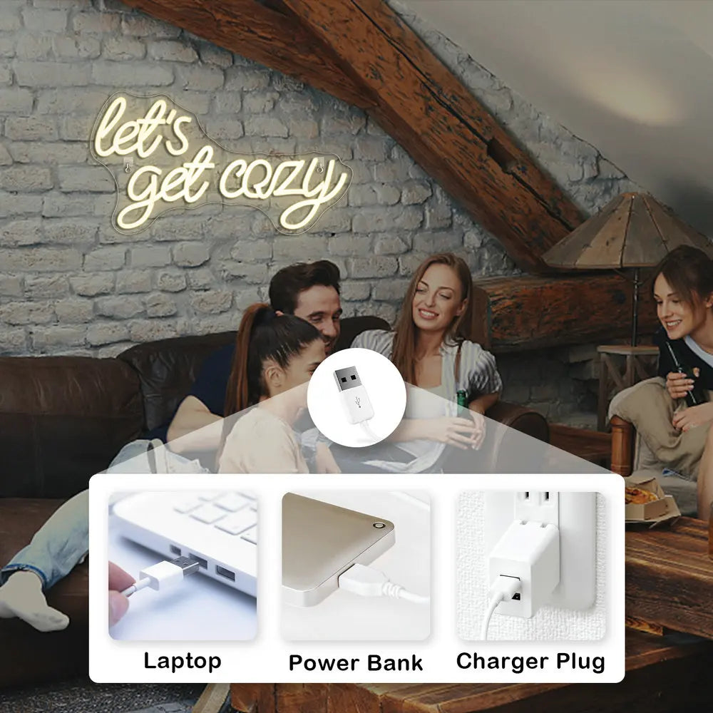 Let’s Get Cozy – LED-neonkyltti (5 V USB)