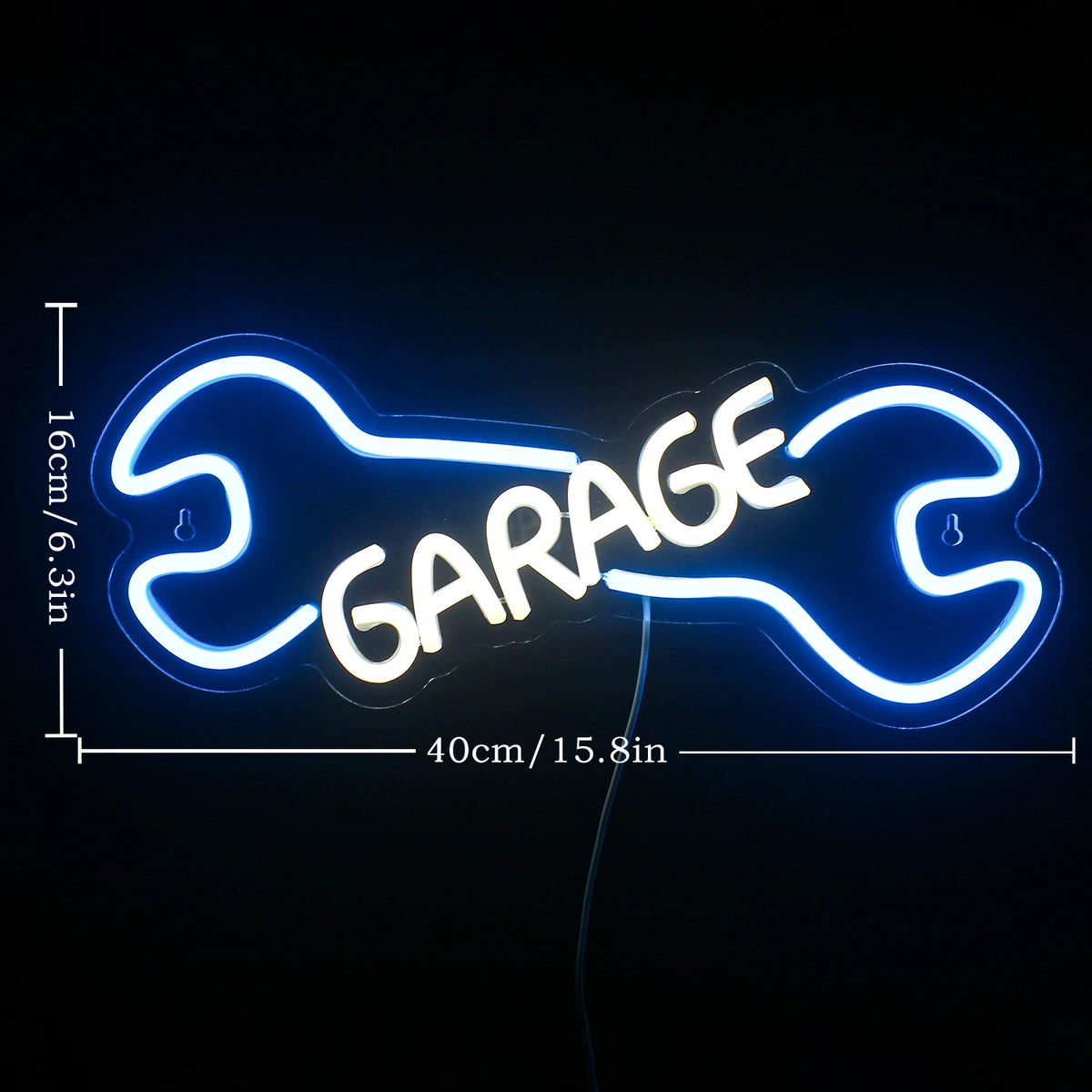GARAGE – Jakoavain – LED-neonkyltti (5 V USB)