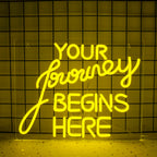 Your Journey Begins Here – LED-neonkyltti (5 V USB)