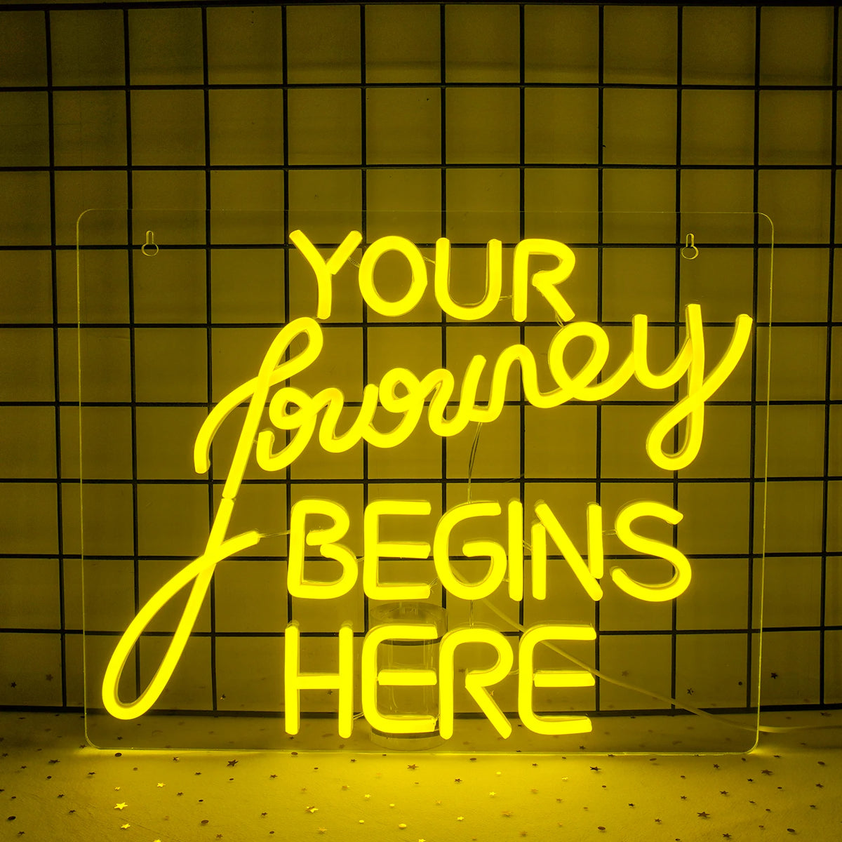 Your Journey Begins Here – LED-neonkyltti (5 V USB)