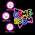 Game Room – LED-neonkyltti (5 V USB)