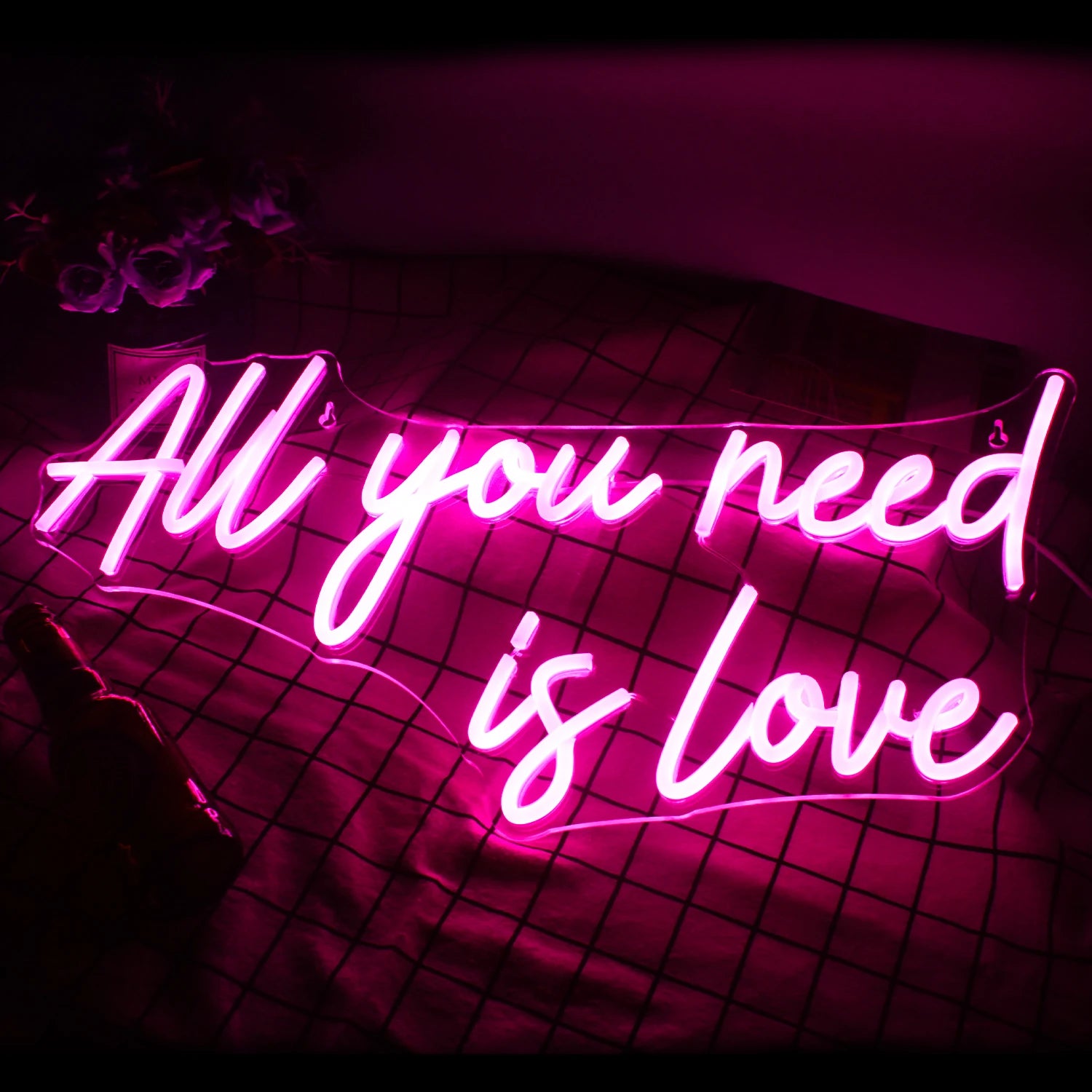 All You Need is Love 5V USB LED Neon Kyltti - Edullinen