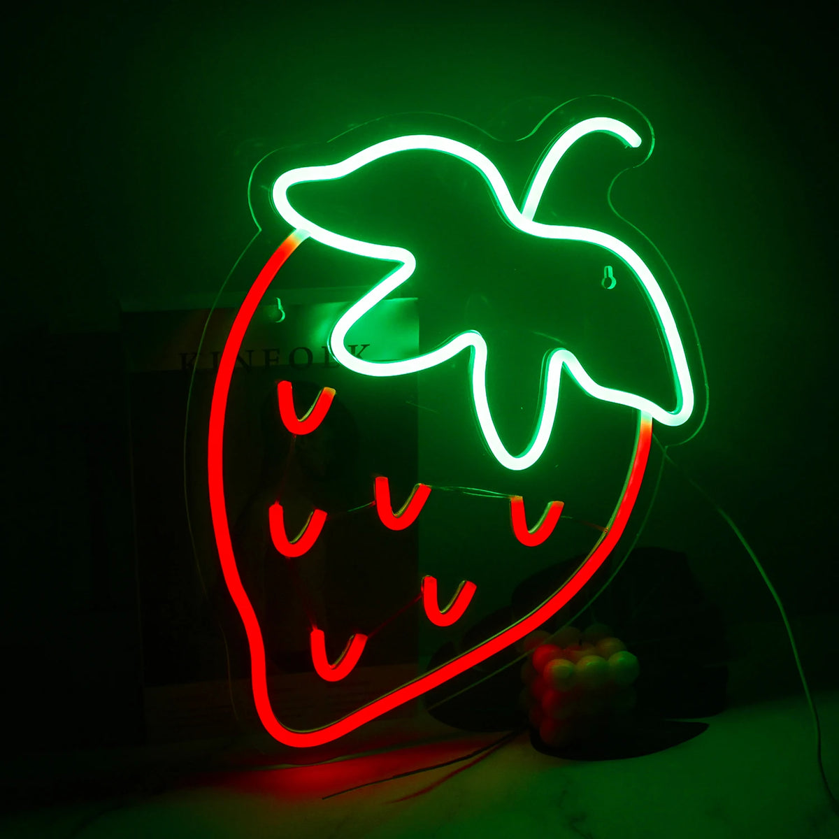 Strawberry 5V USB LED Neon Sign - Budget Friendly