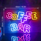Coffee Bar – LED-ljusskylt (5 V USB)