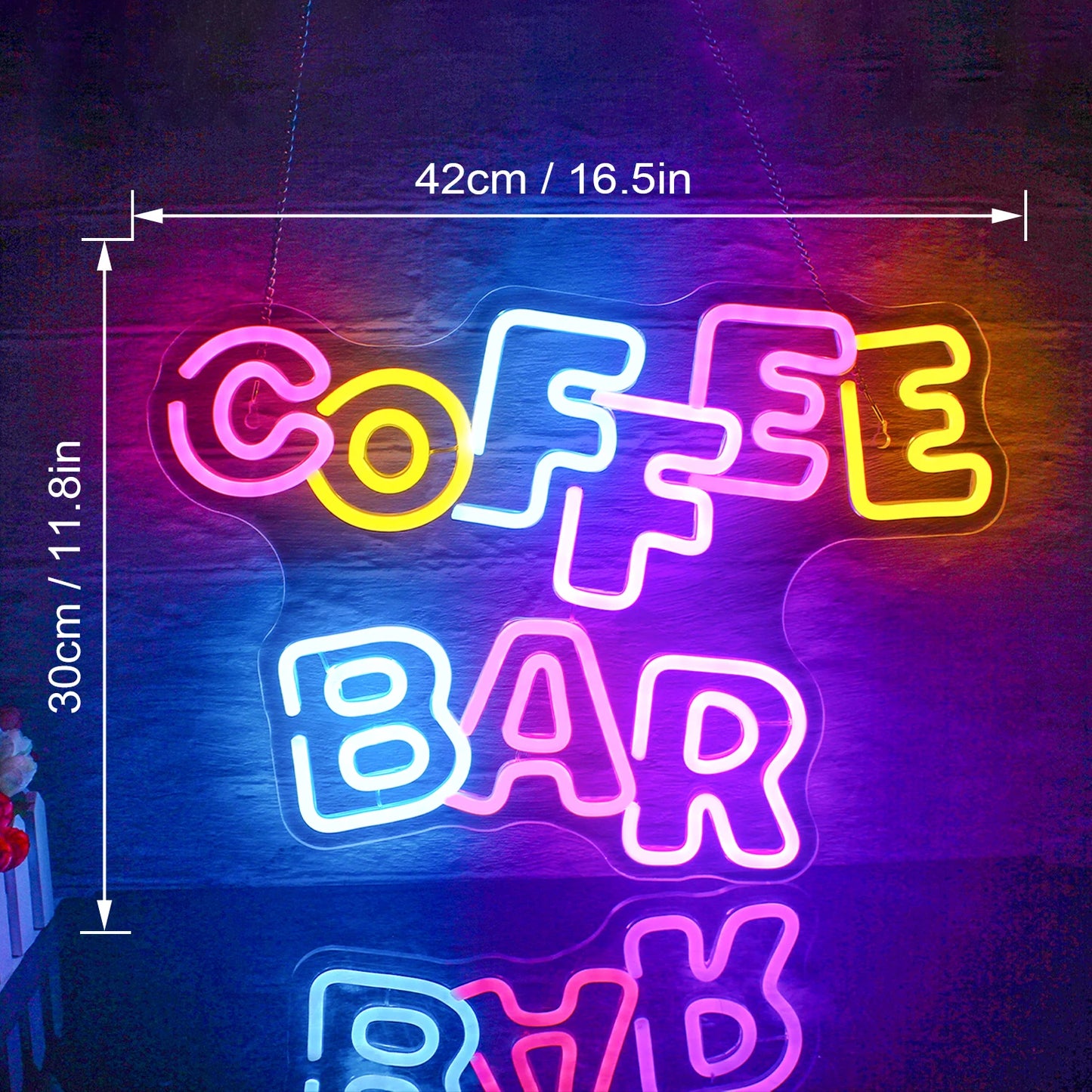 Coffee Bar 5V Mini USB LED Neon Sign - Budget Friendly