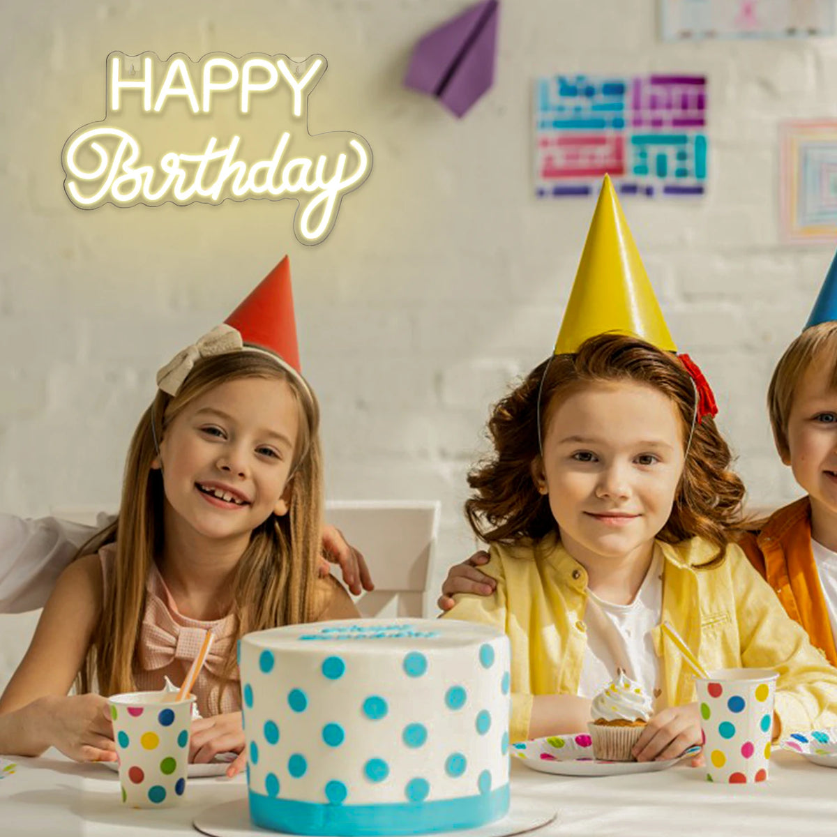 Happy Birthday – LED-neonkyltti (5 V USB)