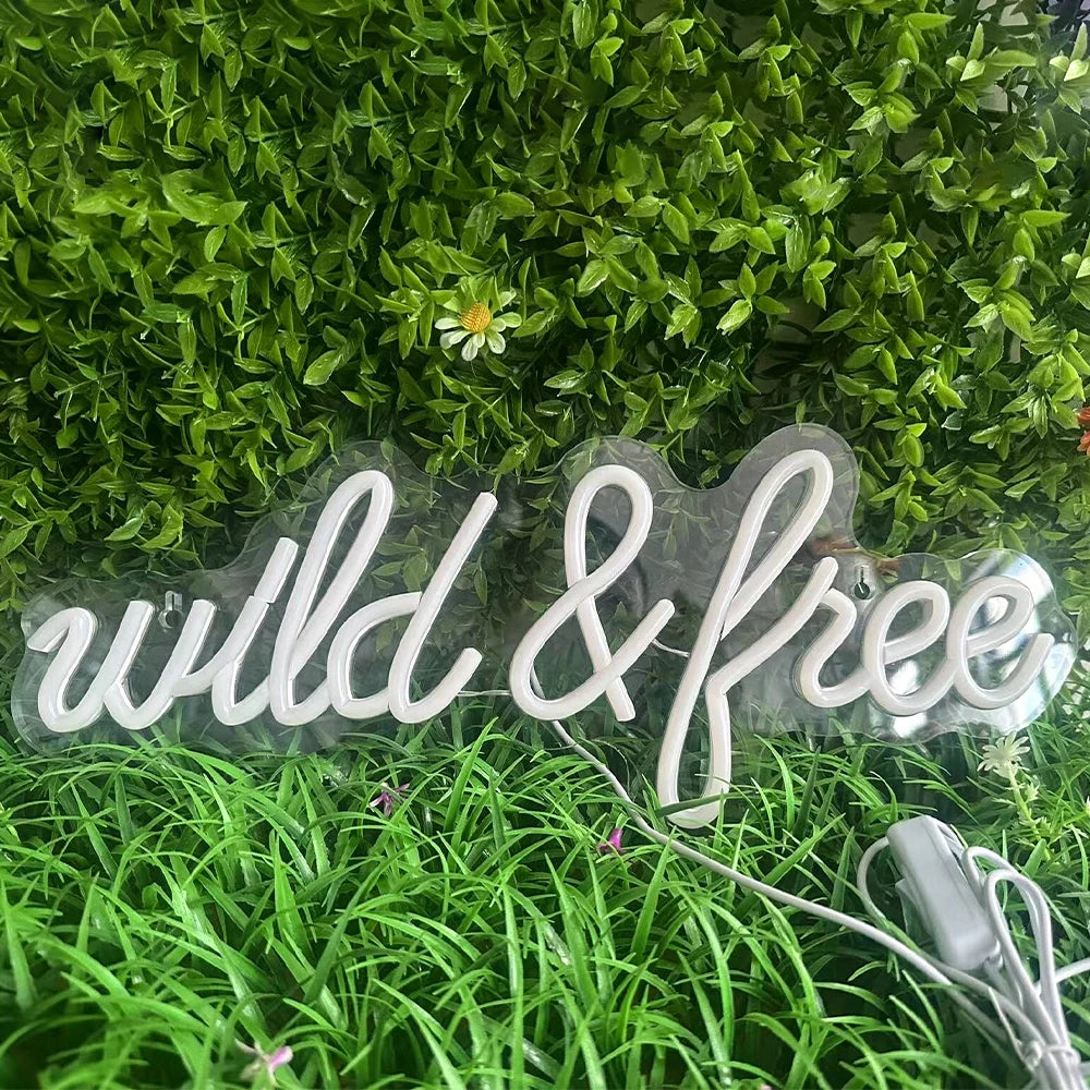 Wild &Free 5V Mini USB LED Neon Sign - Budget Friendly