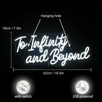To Infinity and Beyond – LED-neonkyltti (5 V USB)