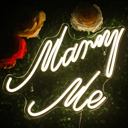 Marry Me 5V Mini USB LED Neon Sign - Budget Friendly