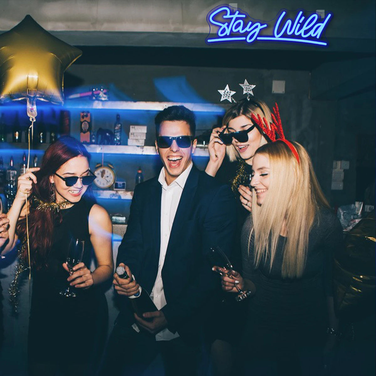 Stay Wild – LED-neonkyltti (5 V USB)