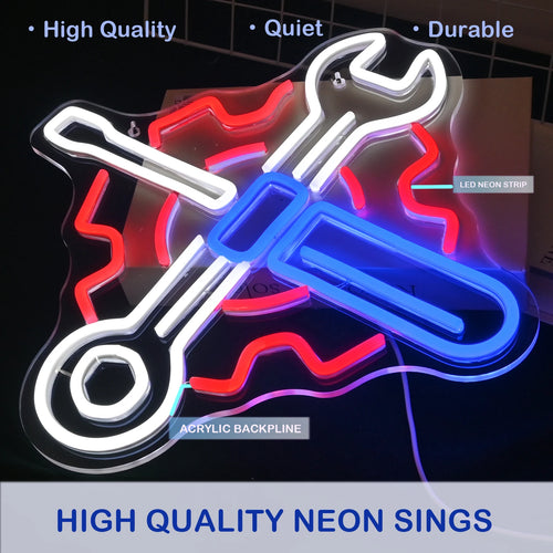 Garage Car Automotive – LED-neonskylt (5 V USB)