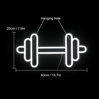 Barbell 5V Mini USB LED Neon Sign - Budget Friendly