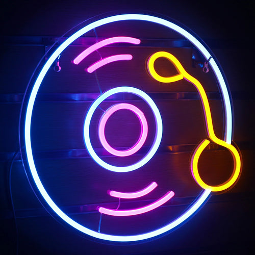 Levyaihe – LED-neonkyltti (5 V USB)