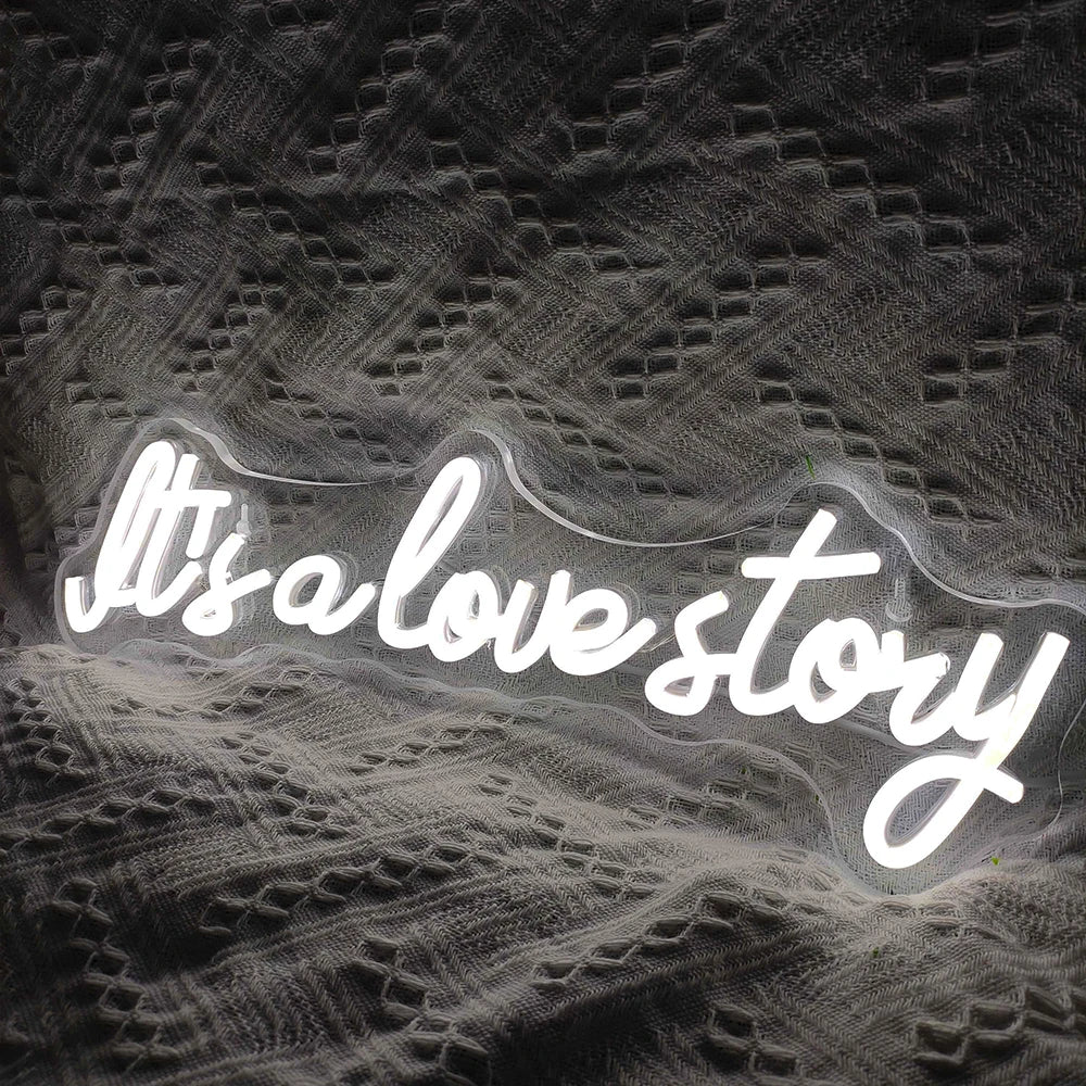 It's a love story 5V Mini USB LED Neon Sign - Budget Friendly