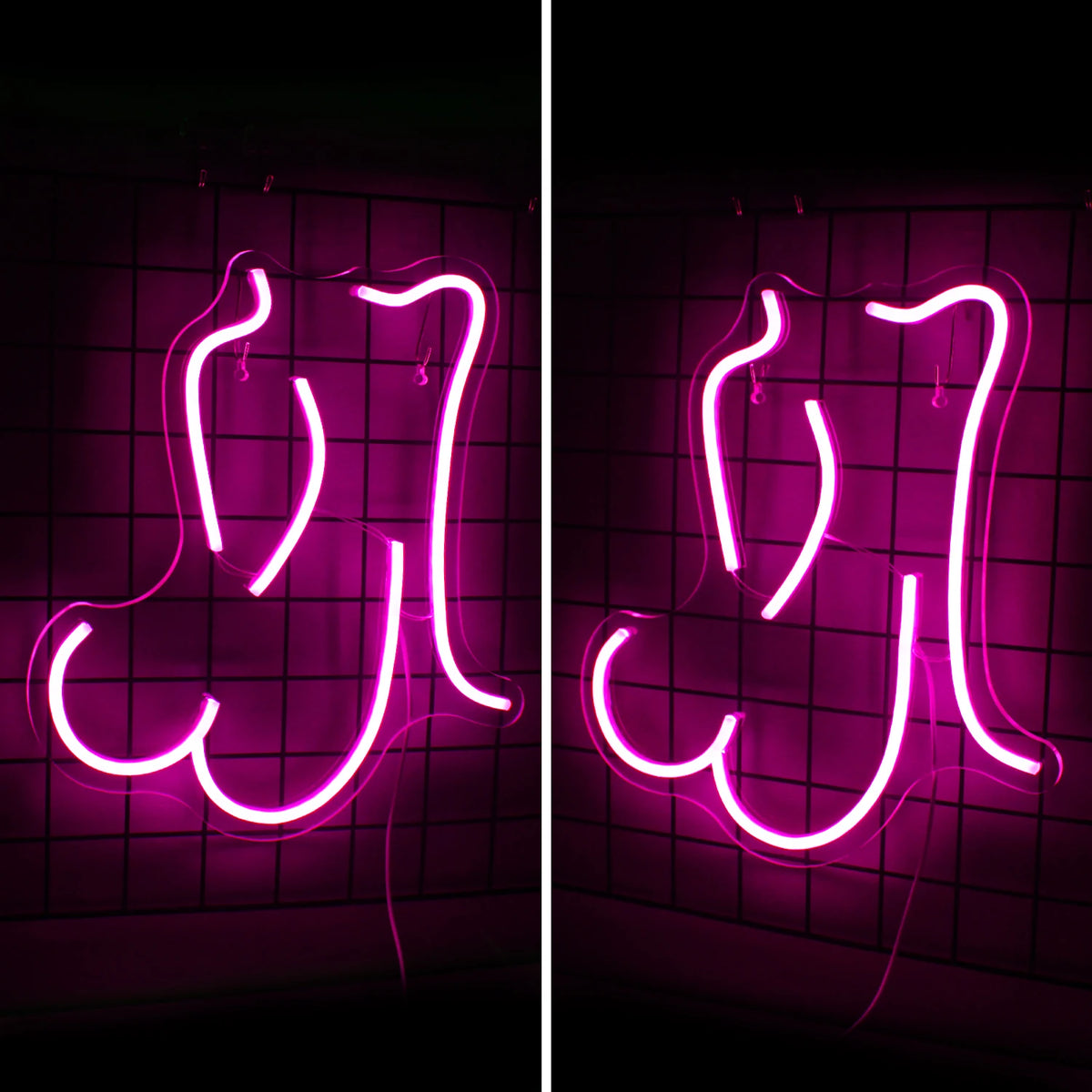 Naisen siluetti – LED-neonkyltti (5 V USB)