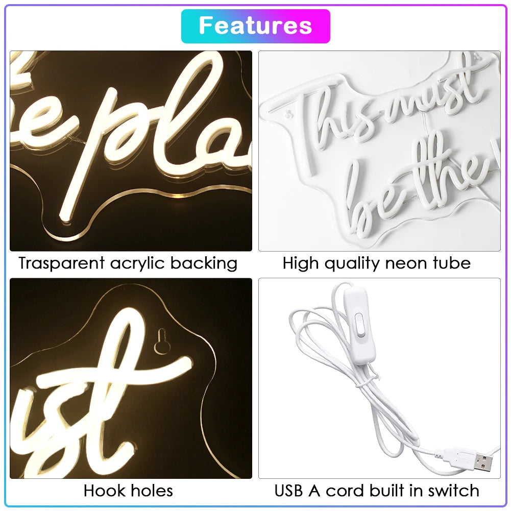This must be the place – LED-neonkyltti (5 V USB)