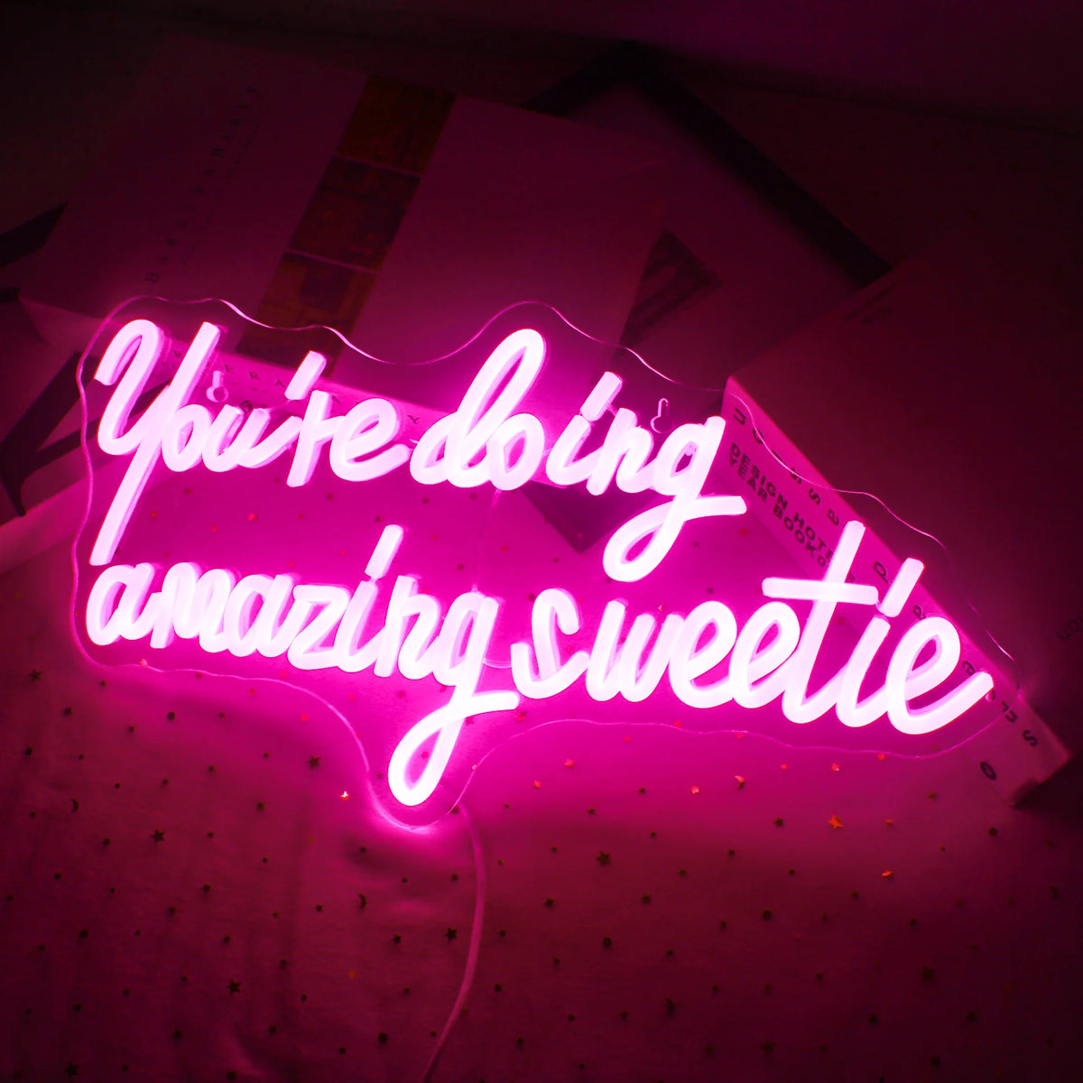 You're Doing Amazing Sweetie – LED-neonkyltti (5 V USB)