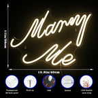 Marry Me – LED-neonkyltti (5 V USB)