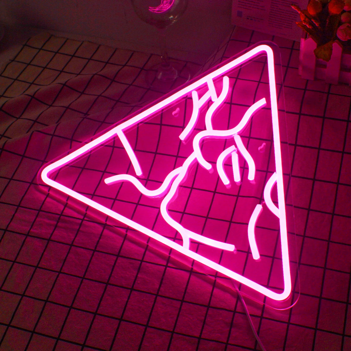 Suudelma – LED-neonkyltti (5 V USB)