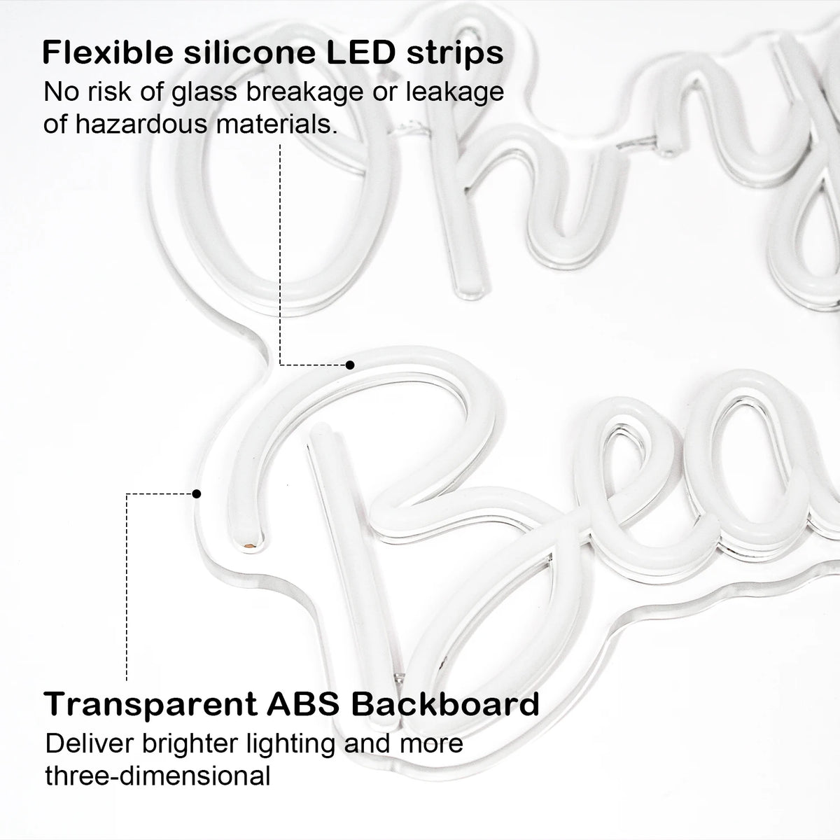 Oh You Beauty – LED-neonvalomainos (5 V USB)