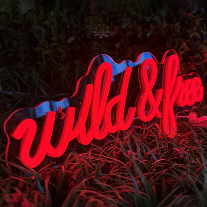 Wild &Free 5V Mini USB LED Neon Sign - Budget Friendly