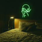Smoking Alien – LED-neonkyltti (5 V USB)