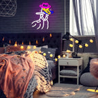 Ankka cowboyhatussa – LED-neonkyltti (5 V USB)